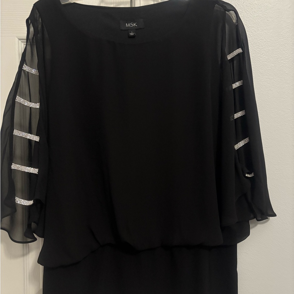 MSK Elegant Black Top size Large